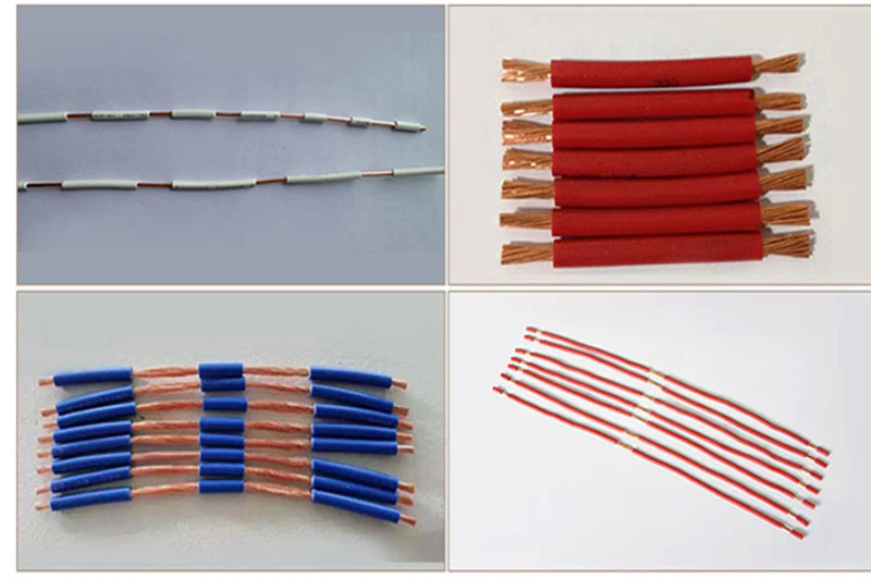 중간 스트리핑 기계, 창 스트리핑 기계, 와이어 스트리핑 기계의 샘플 디스플레이 