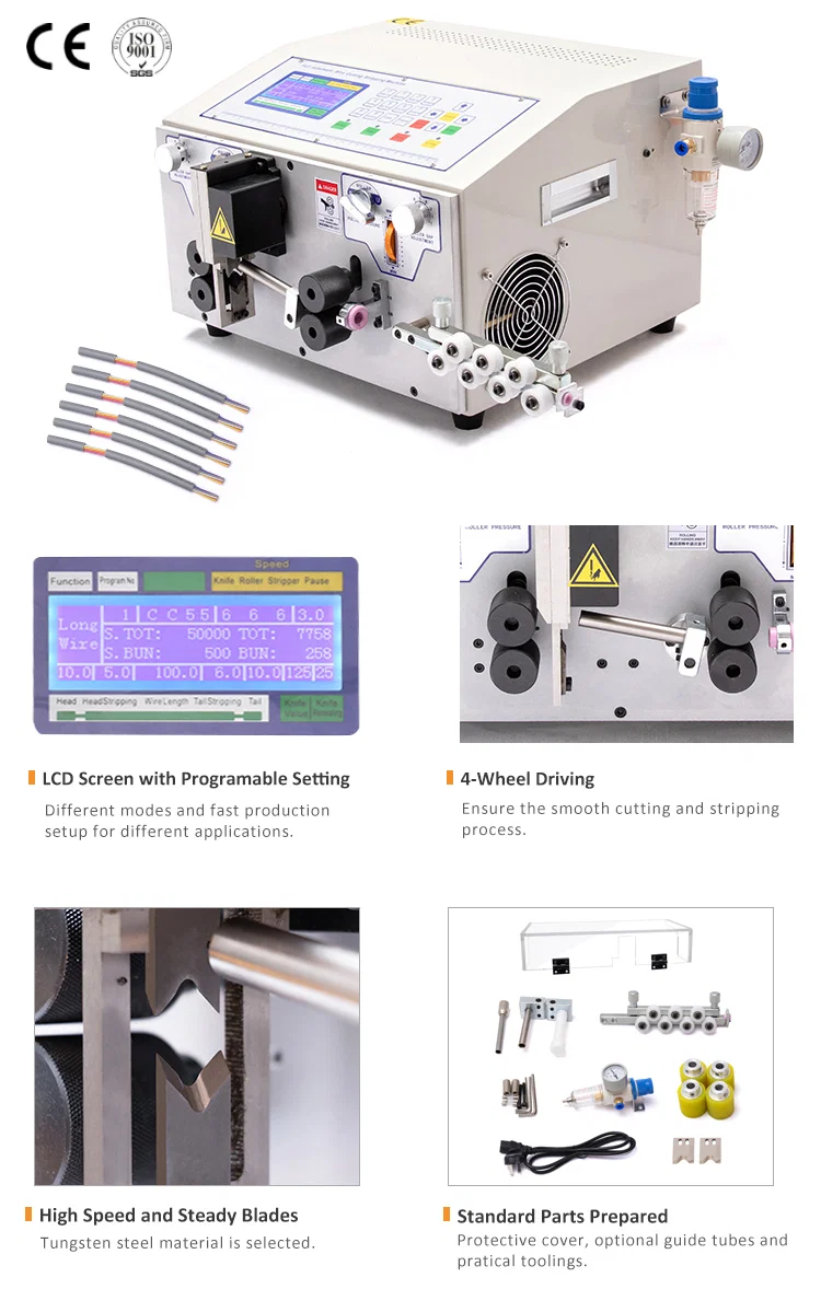 Sheathed wires stripping and cutting machine, Round Wire Stripping Machine, Cutting And Stripping Machine, Cable Strip Product 피복 와이어 스트리핑 및 절단기, 원형 와이어 스트리핑 기계, 절단 및 스트리핑 기계, 케이블 스트립 제품