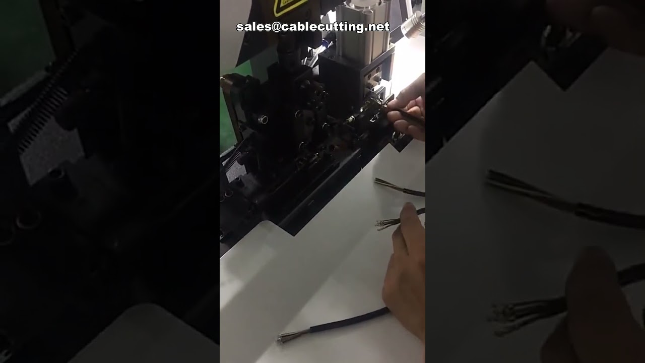 PVC, BV, BVR 전선용 터미널 압착 및 피복 벗김 자동화 기계 | 전기 케이블 가공