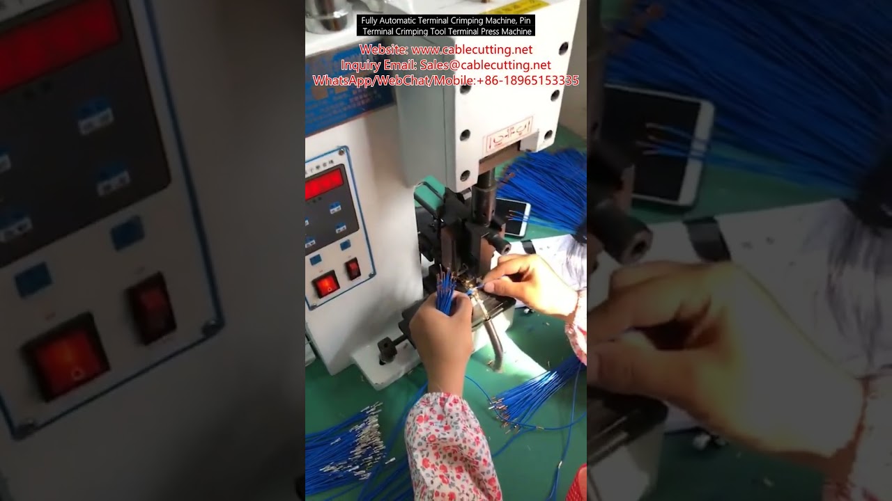 Fully Automatic Terminal Crimping Machine, Pin Terminal Crimping Tool & Terminal Press Machine