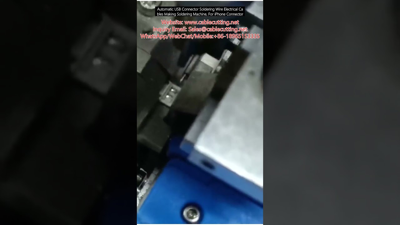 자동 USB 커넥터 납땜기 | 아이폰 케이블 제조용 전선 납땜 자동화 장비