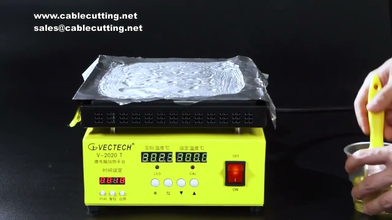 956S 300W 듀얼 디스플레이 가열 테이블 | LED 램프 비드 납땜 작업대 | 온도 조절 가능