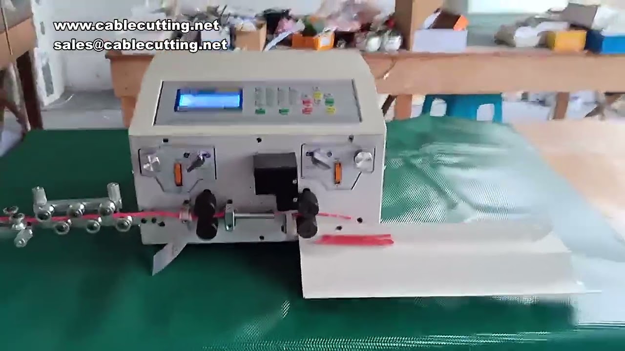 0.3-25mm² 800W 자동 전선 탈피 절단기 | 컴퓨터 제어 이중 박리 가공기 (0-100mm)