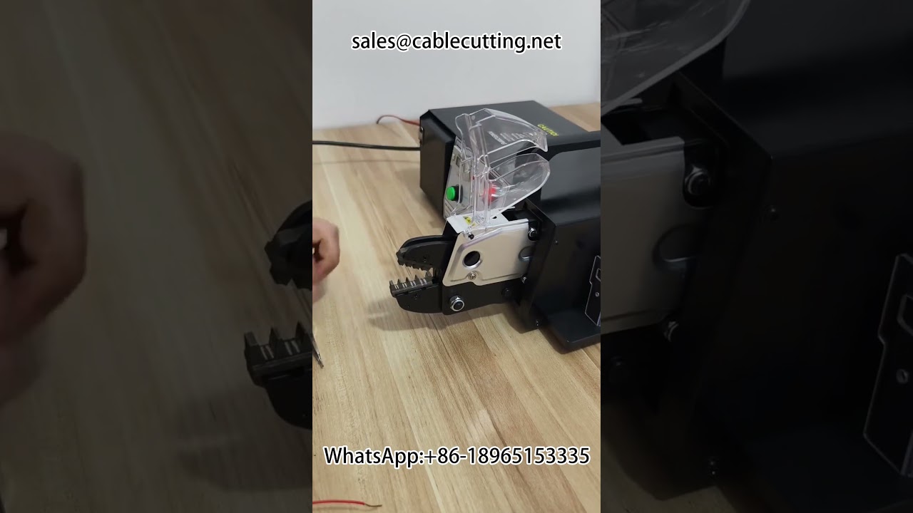 전동 터미널 크림핑 머신으로 악어 클립 자동 압착
