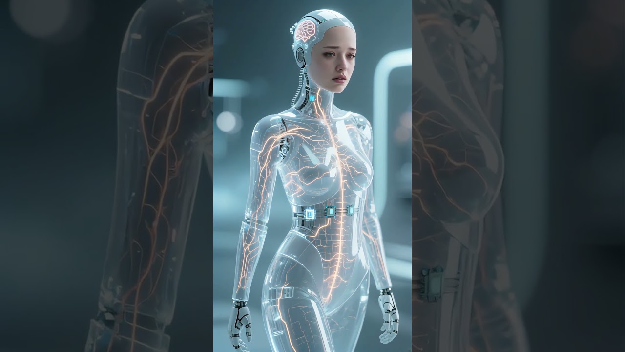 3D 미녀 로봇, 내부 구조가 선명하게 보이는 혁신적 디자인 #로봇