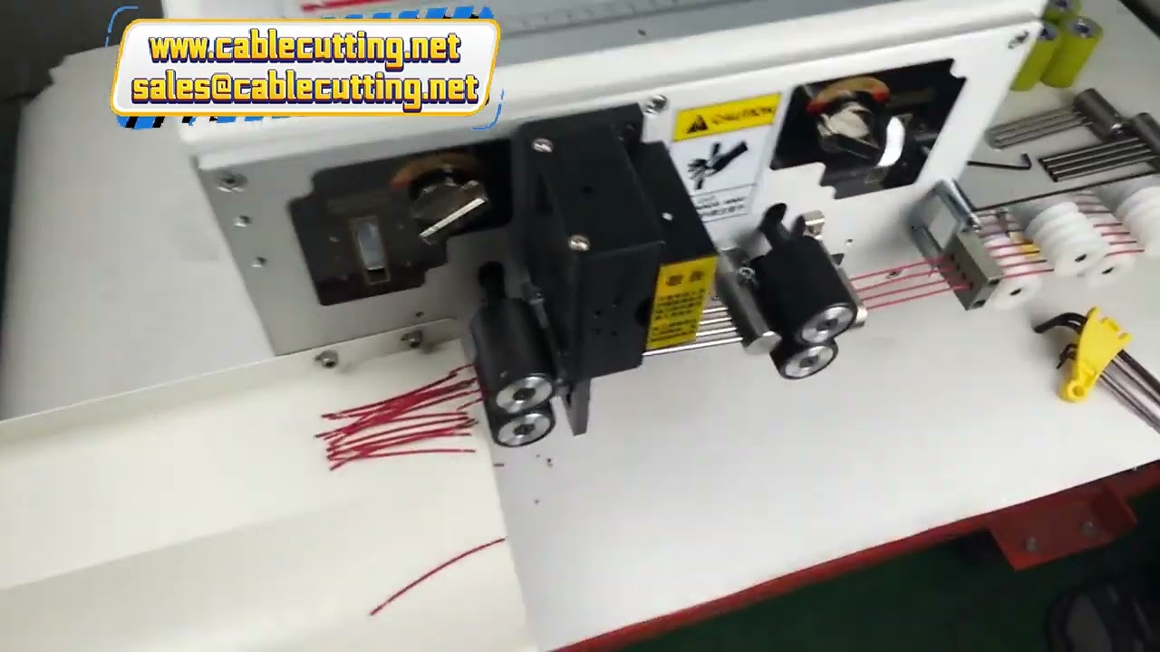 4선 공급 케이블 스트리퍼 머신 | 0.1~2.5mm² 와이어 절단 및 피복 벗김 기계 (텅스텐)