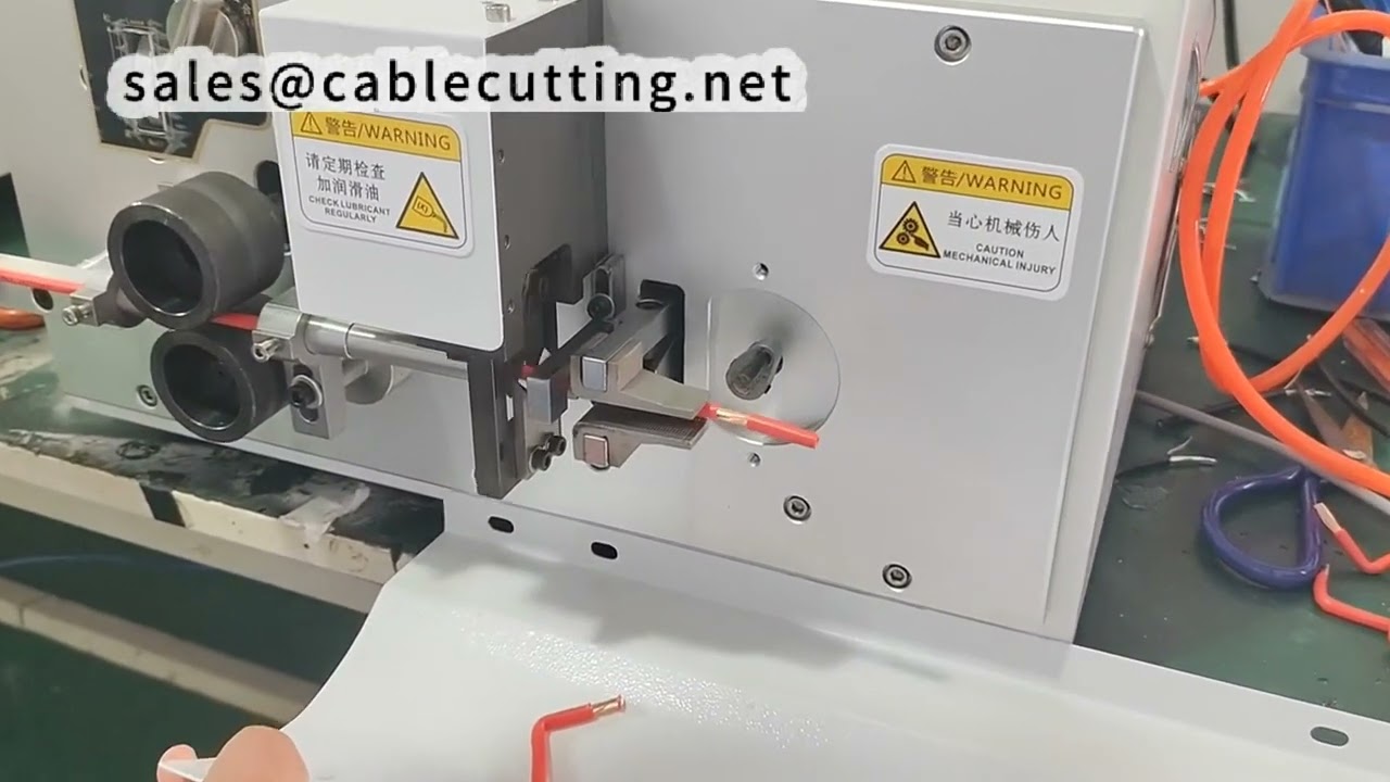 6mm² 전선 피복 벗기기 및 벤딩 머신 | U자형 데모 및 맞춤형 형상 제작