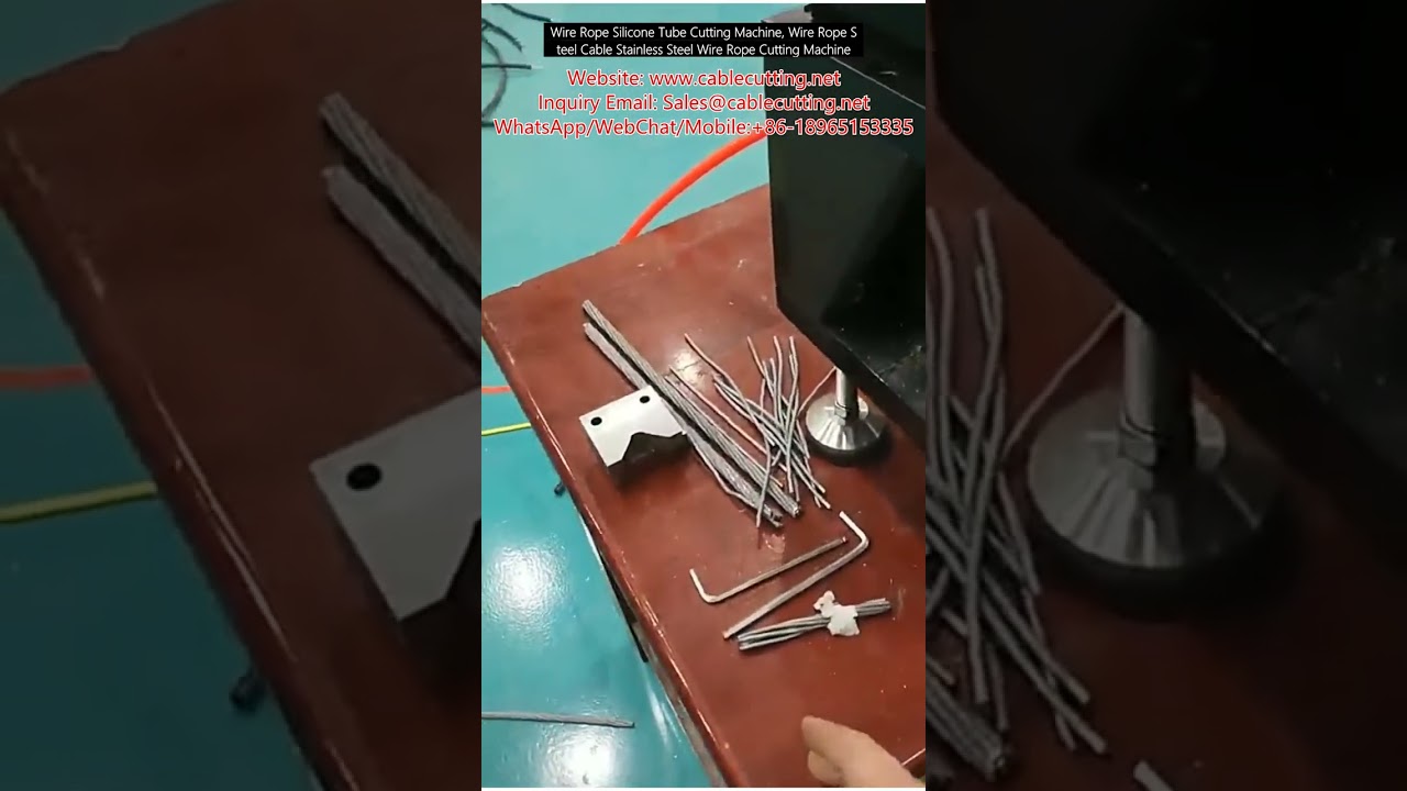 와이어 로프 실리콘 튜브 절단기, 강철 케이블 및 스테인리스 와이어 로프 절단기