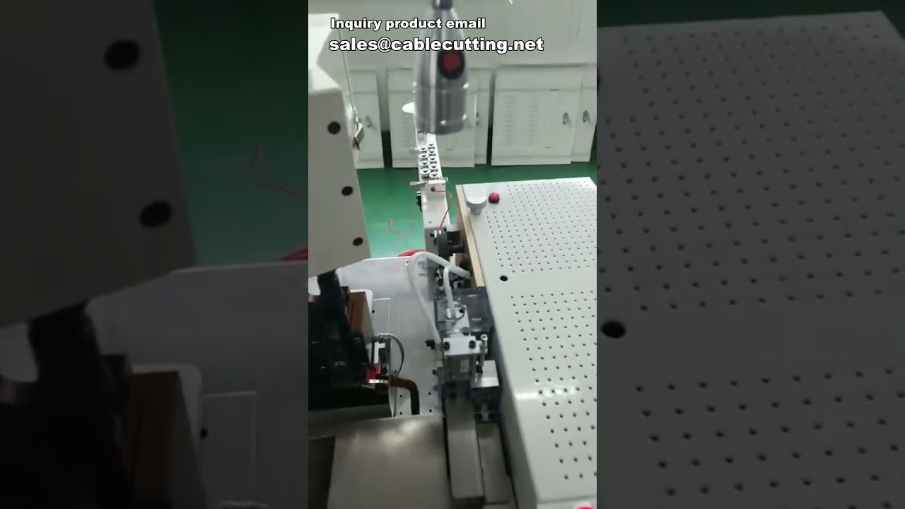 LED 마이크로 USB 케이블 제조: 터미널 크림핑 머신 시연