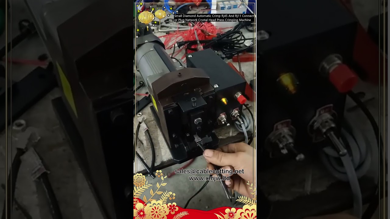 소형 다이아몬드 자동 RJ45/RJ11 커넥터 압착기 – 네트워크 크리스탈 헤드 프레스